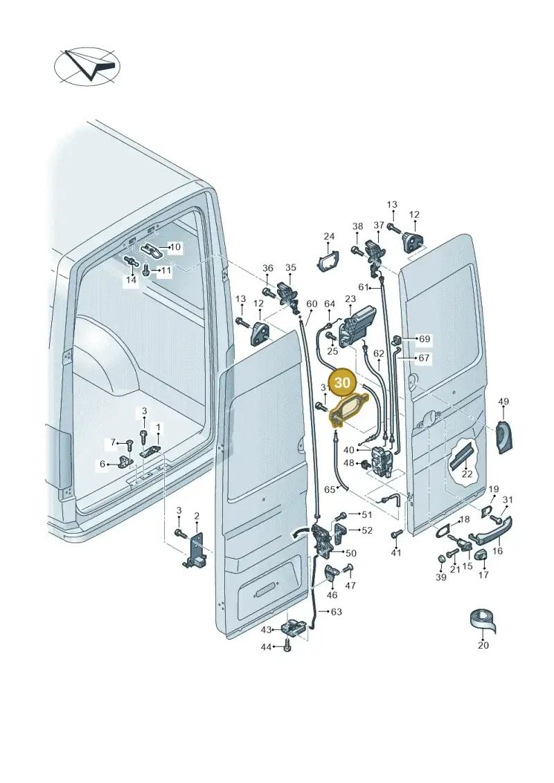 7C0837886B — Volkswagen e-Crafter (2018-2024) diagram 806827650, position 30