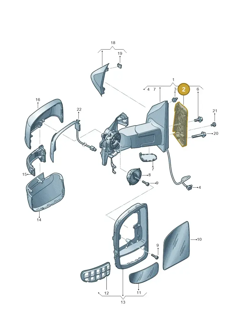 7C0857544 — Volkswagen MAN TGE 35 (2016-2021) diagram 807857450, position 2
