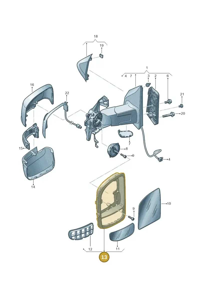 7C08985549B9 — Volkswagen MAN TGE 35 (2016-2021) diagram 807857450, position 13