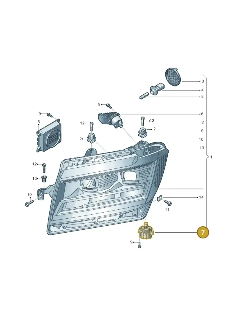 7C0941479B — Volkswagen E-Crafter 35 (2018-2024) diagram 806941100, position 7