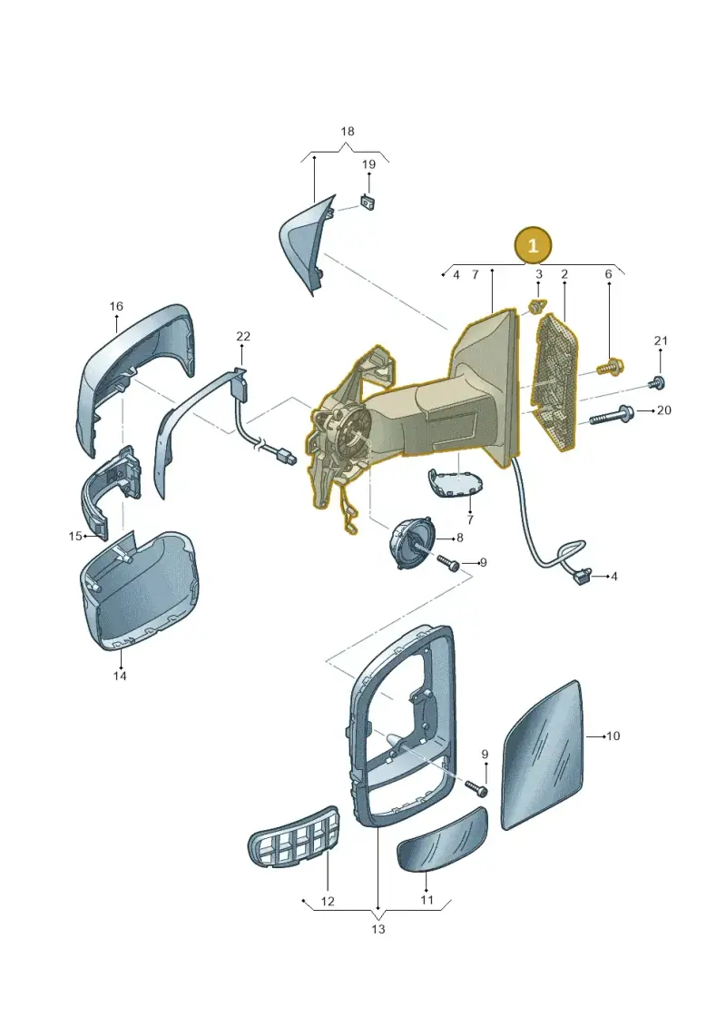 7C2857407G9B9 — Volkswagen MAN TGE 35 (2016-2021) diagram 807857450, position 1
