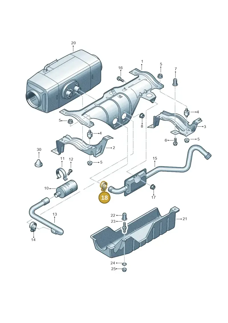 7D0819597 — Volkswagen Single-cab transp. (2019-2024) diagram 862819550, position 18
