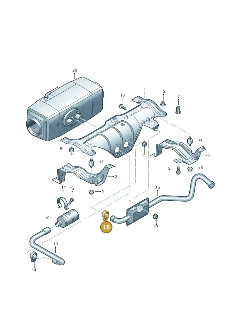 7D0819597 — Volkswagen Transport. multivan (2019-2024) diagram 861819550, position 18