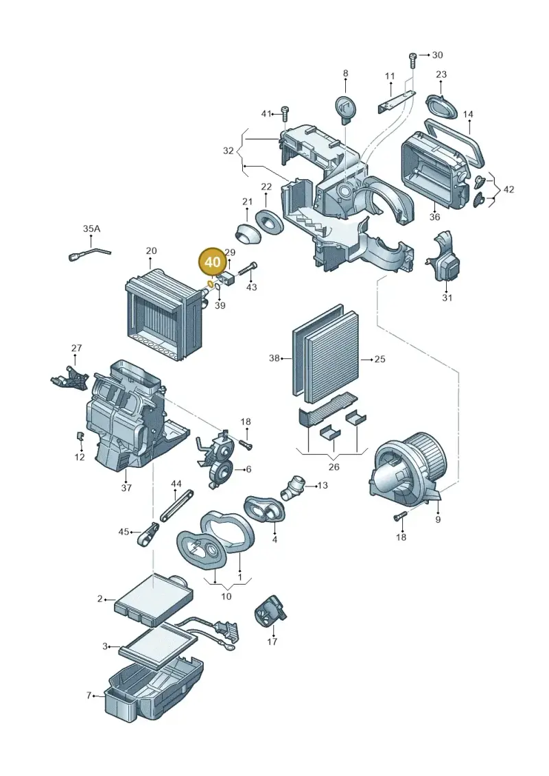 7D0820749 — SEAT Toledo (2015-2019) diagram 672820110, position 40