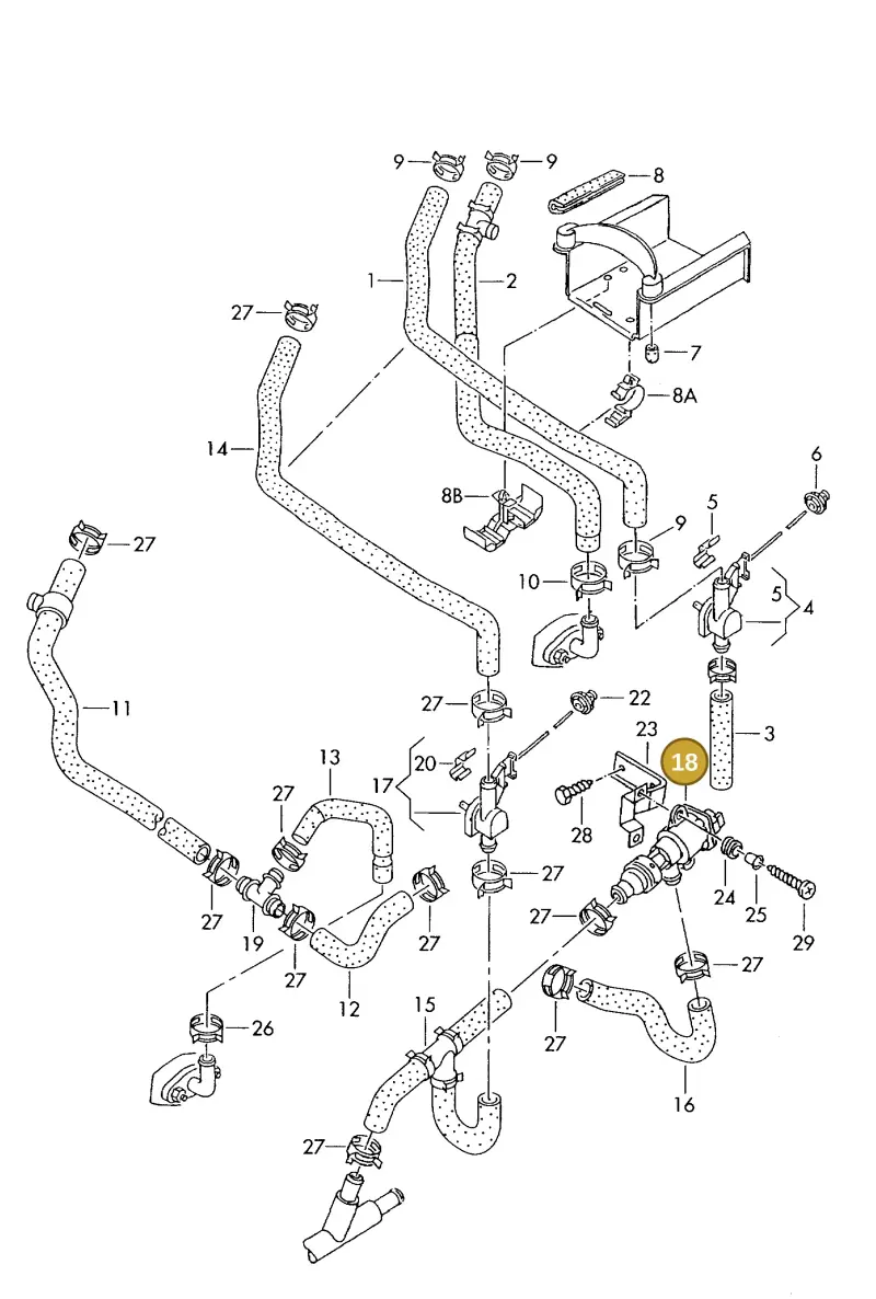 7D0963375 — Volkswagen Eurovan (1998-2003) diagram 230819230, position 18