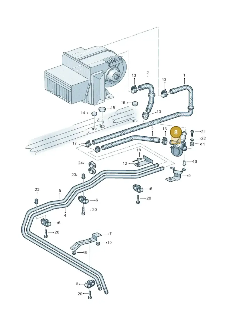 7D0963375 — Volkswagen Single-cab transp. (2019-2024) diagram 411819750, position 8