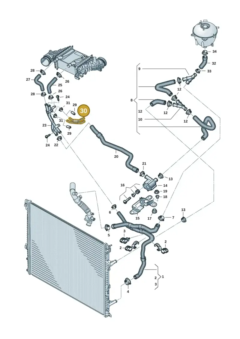 7E0121086AE — Volkswagen MAN TGE 55 (2016-2021) diagram 806121401, position 30