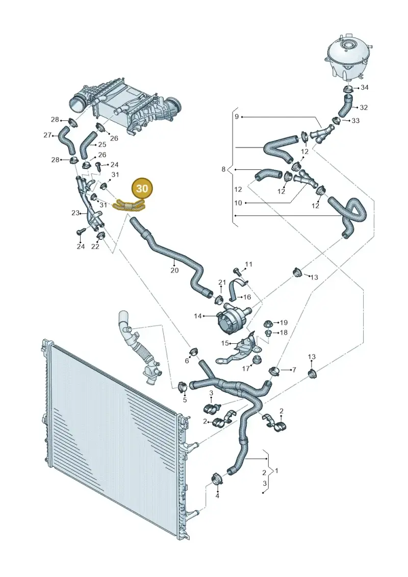 7E0121086AE — Volkswagen MAN TGE 55 (2016-2021) diagram 806121501, position 30