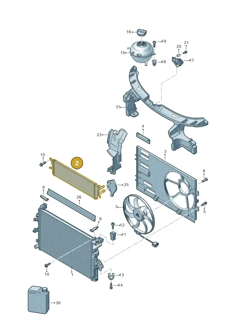 7E0121212B — Volkswagen Single-cab transp. (2015-2019) diagram 861121950, position 2