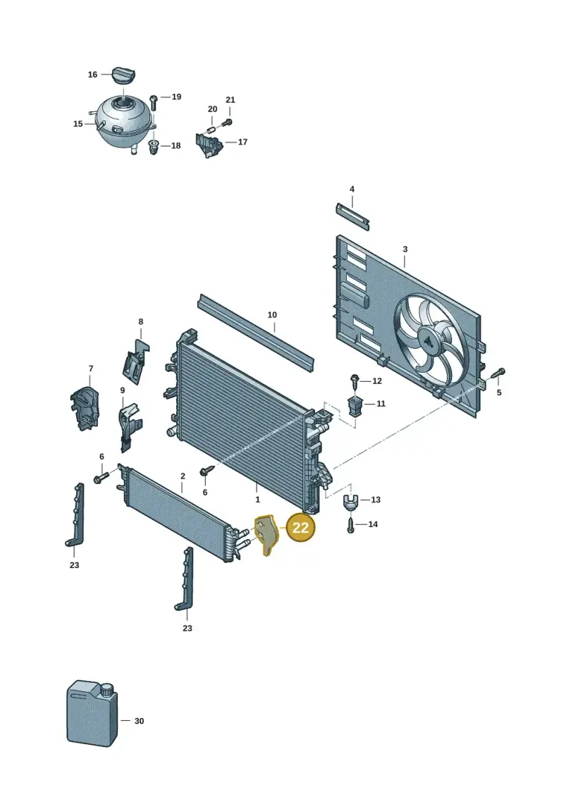 7E0121331A — Volkswagen Transport. multivan (2019-2024) diagram 7em122150, position 22