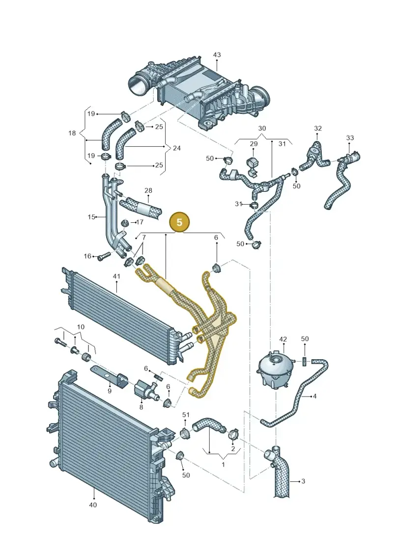 7E0122096AA — Volkswagen Transport. multivan (2019-2024) diagram 871121690, position 5