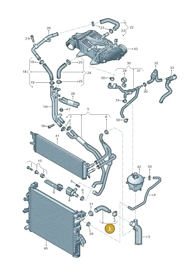 7E0122101H — Volkswagen Caravelle (2015-2019) diagram 861121710, position 1