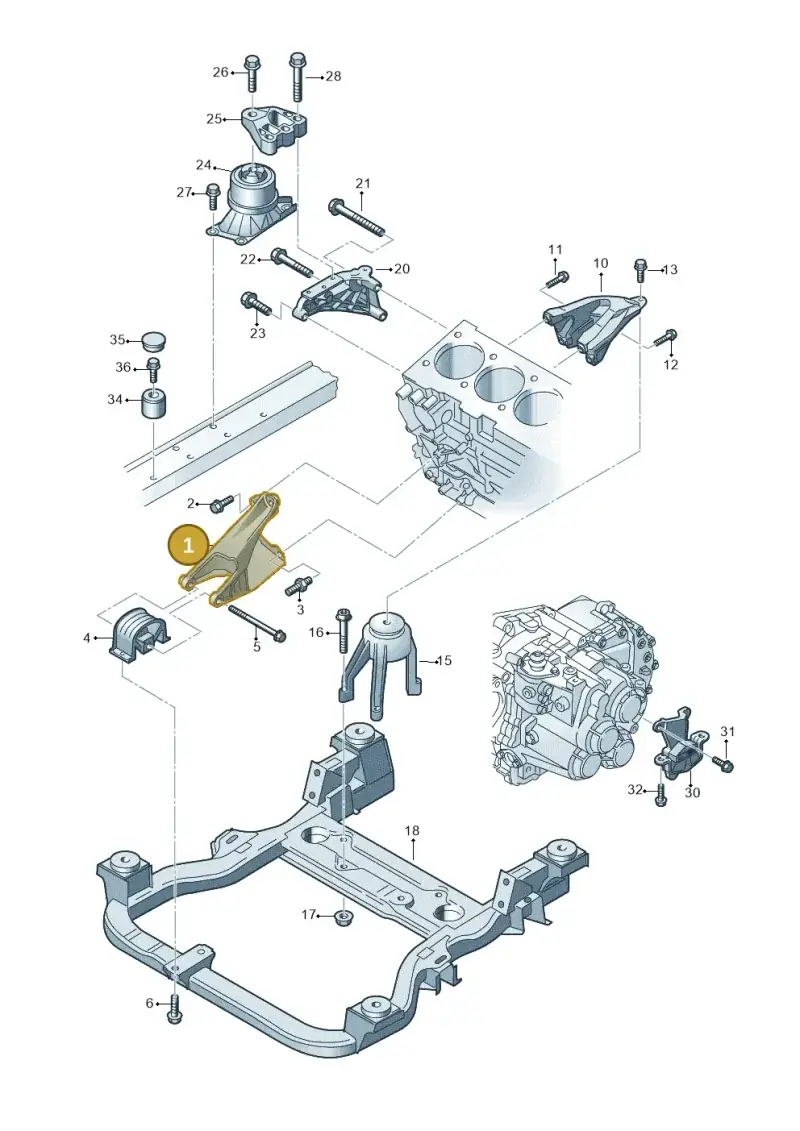 7E0199343B — Volkswagen Caravelle (2015-2019) diagram 679199300, position 1