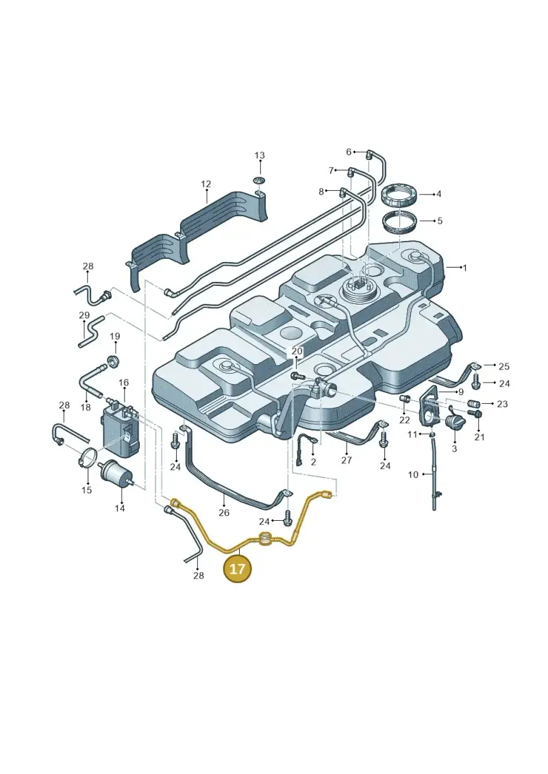 7E0201059B — Volkswagen Transp. caravelle (2011-2015) diagram 731201450, position 17