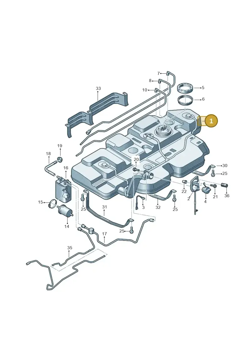 7E0201060AB — Volkswagen TRANSPORTER/4MOTION    07 (2006-2007) diagram 410201050, position 1