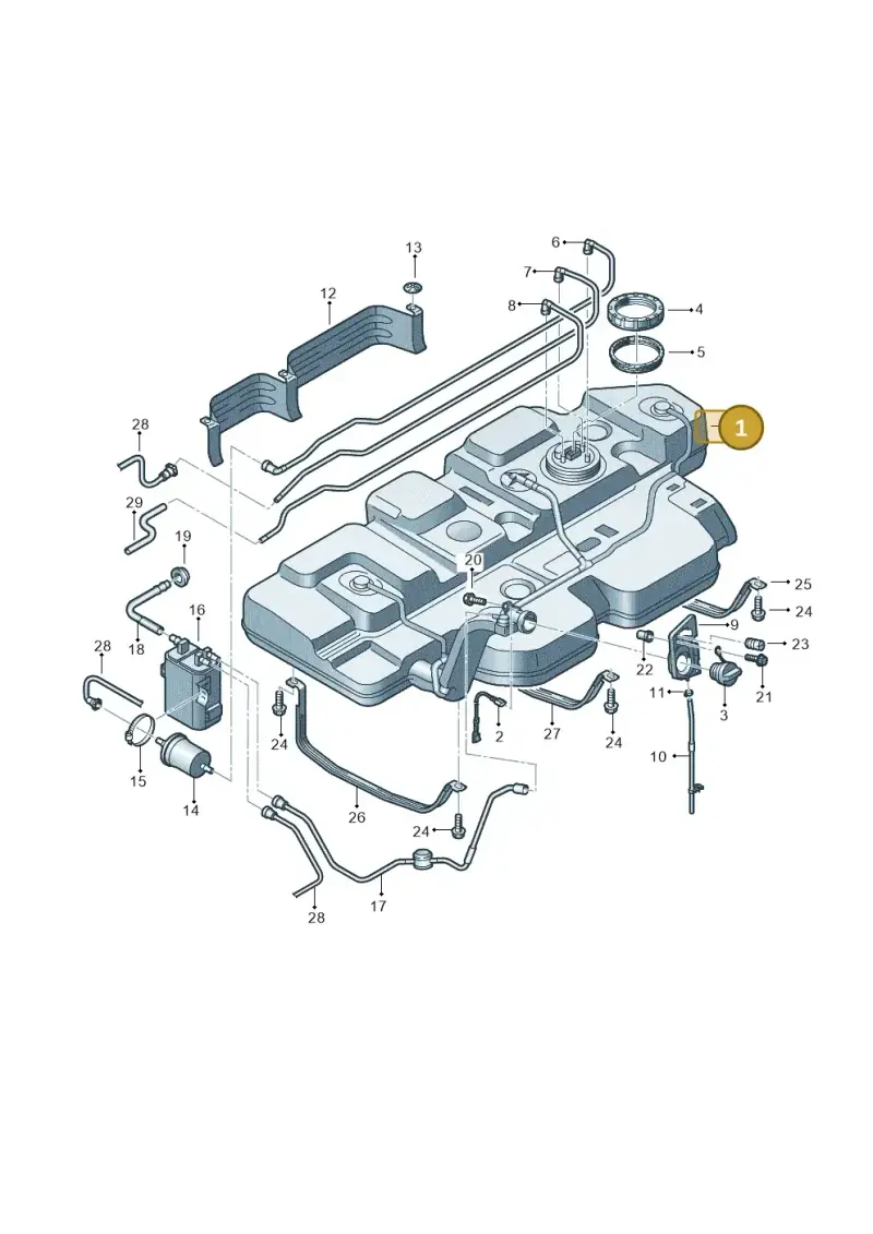 7E0201060AB — Volkswagen Transp. caravelle (2011-2015) diagram 731201450, position 1