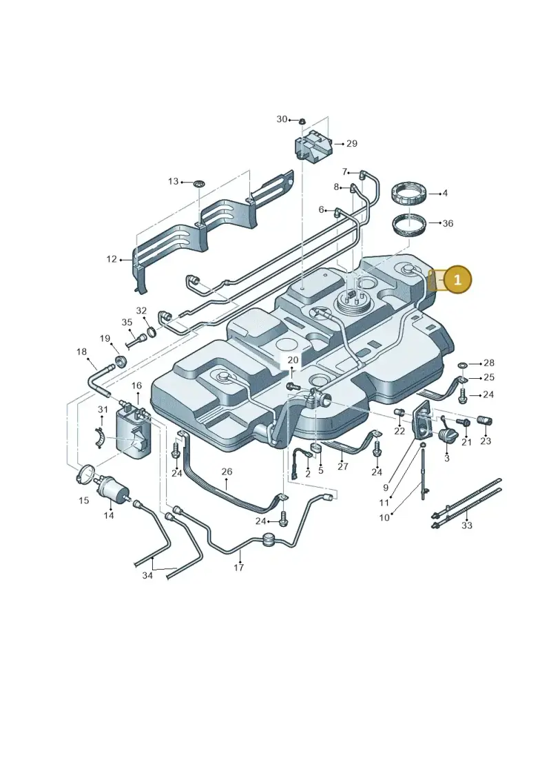 7E0201060AB — Volkswagen Caravelle (2015-2019) diagram 862201400, position 1
