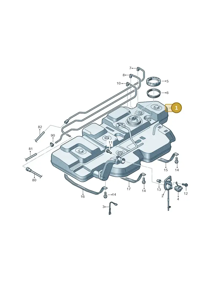 7E0201060F — Volkswagen Transp. caravelle (2011-2015) diagram 679201060, position 1