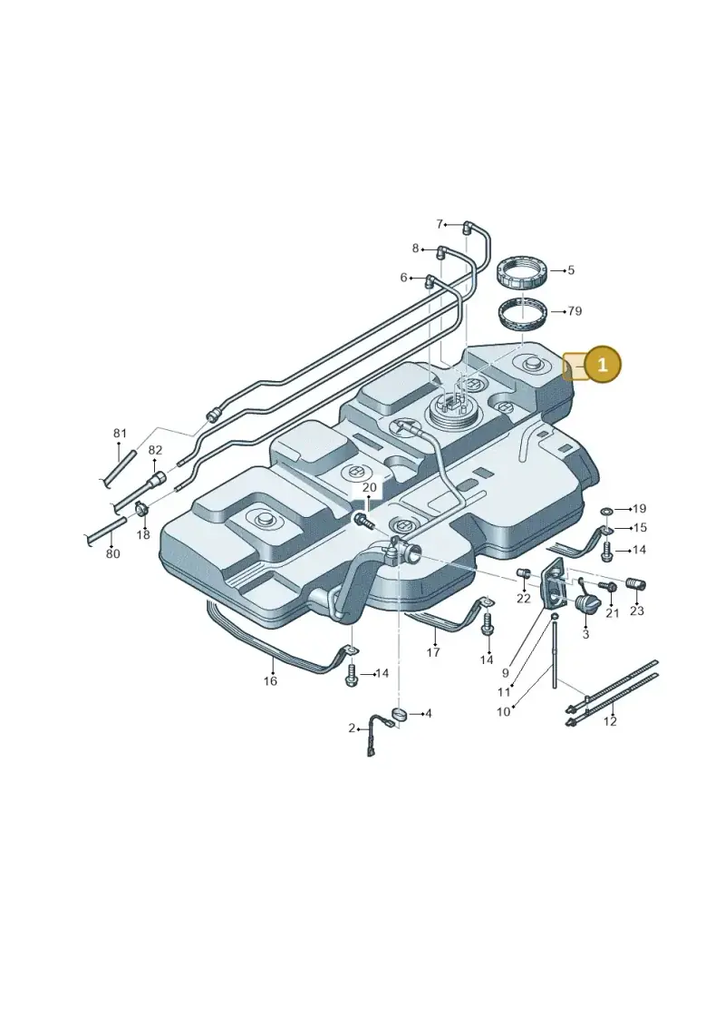 7E0201060F — Volkswagen Caravelle (2015-2019) diagram 862201600, position 1