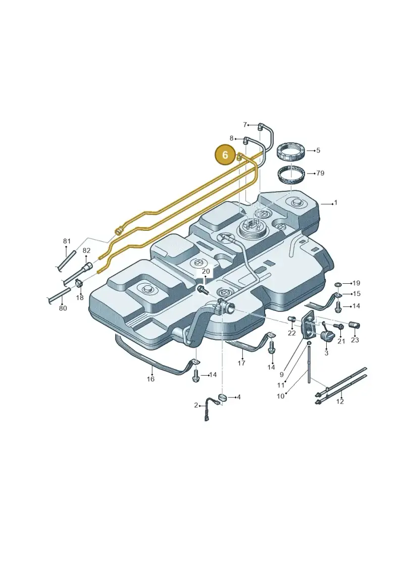 7E0201355A — Volkswagen Caravelle (2015-2019) diagram 862201600, position 6