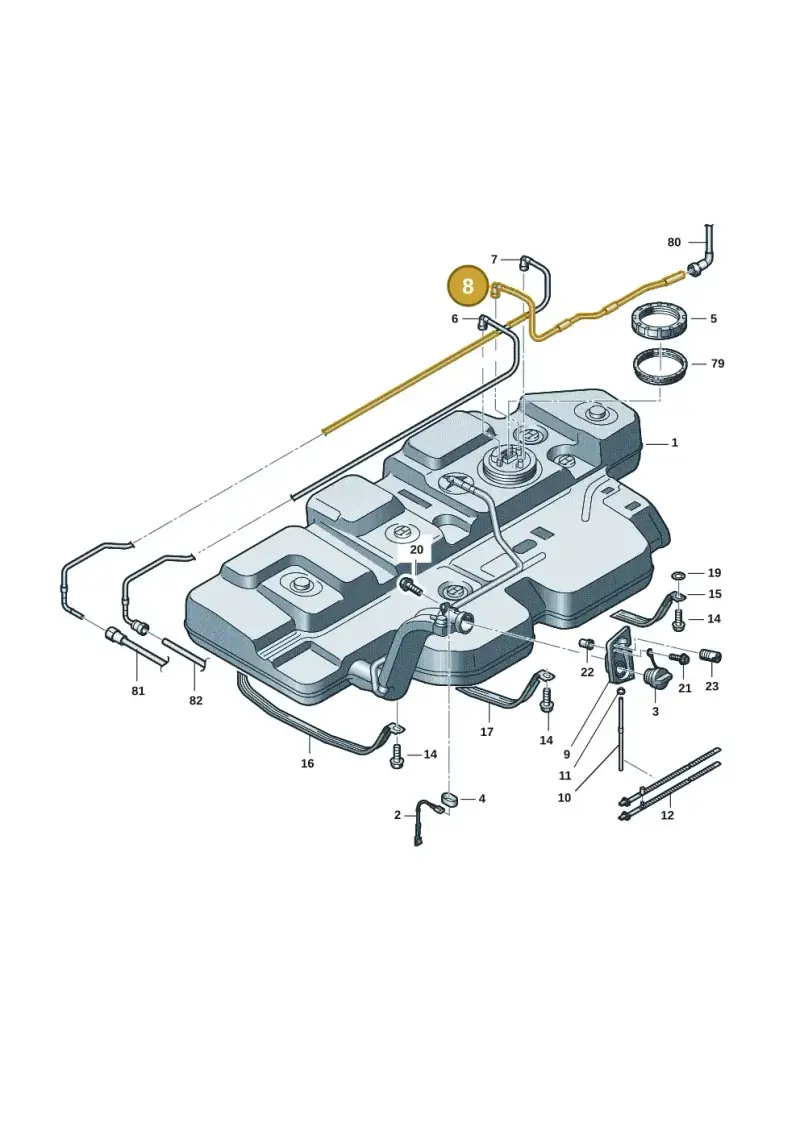 7E0201355D — Volkswagen Transport. multivan (2019-2024) diagram 7em201060, position 8