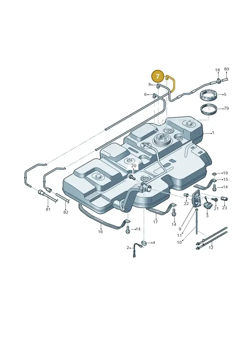 7E0201359C — Volkswagen Caravelle (2015-2019) diagram 862201650, position 7