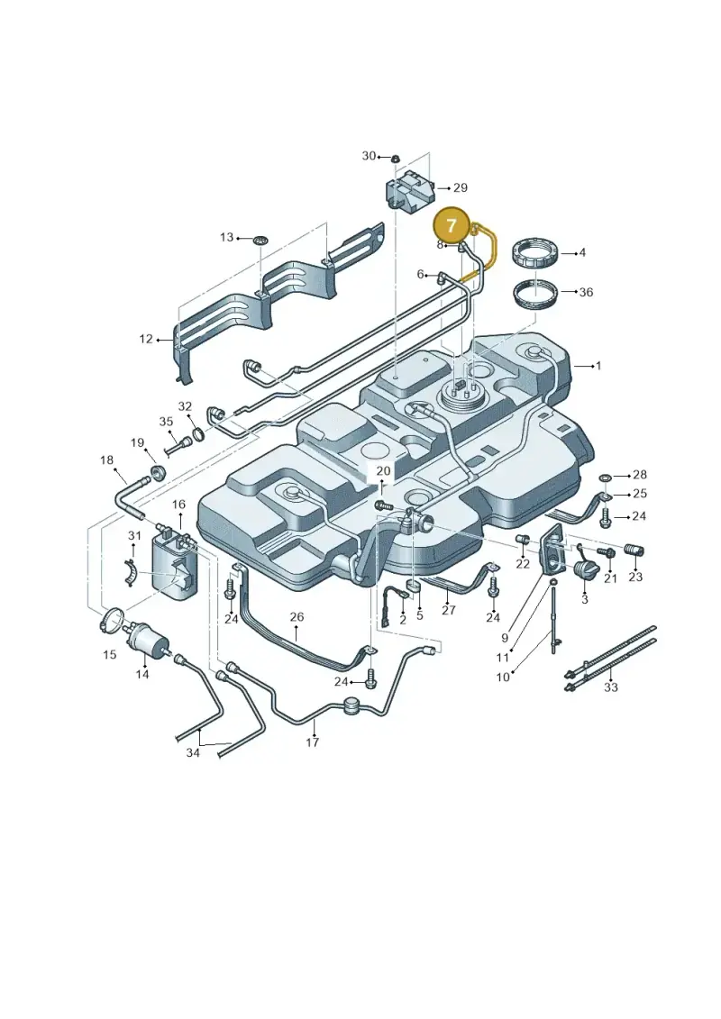 7E0201359F — Volkswagen Caravelle (2015-2019) diagram 862201400, position 7
