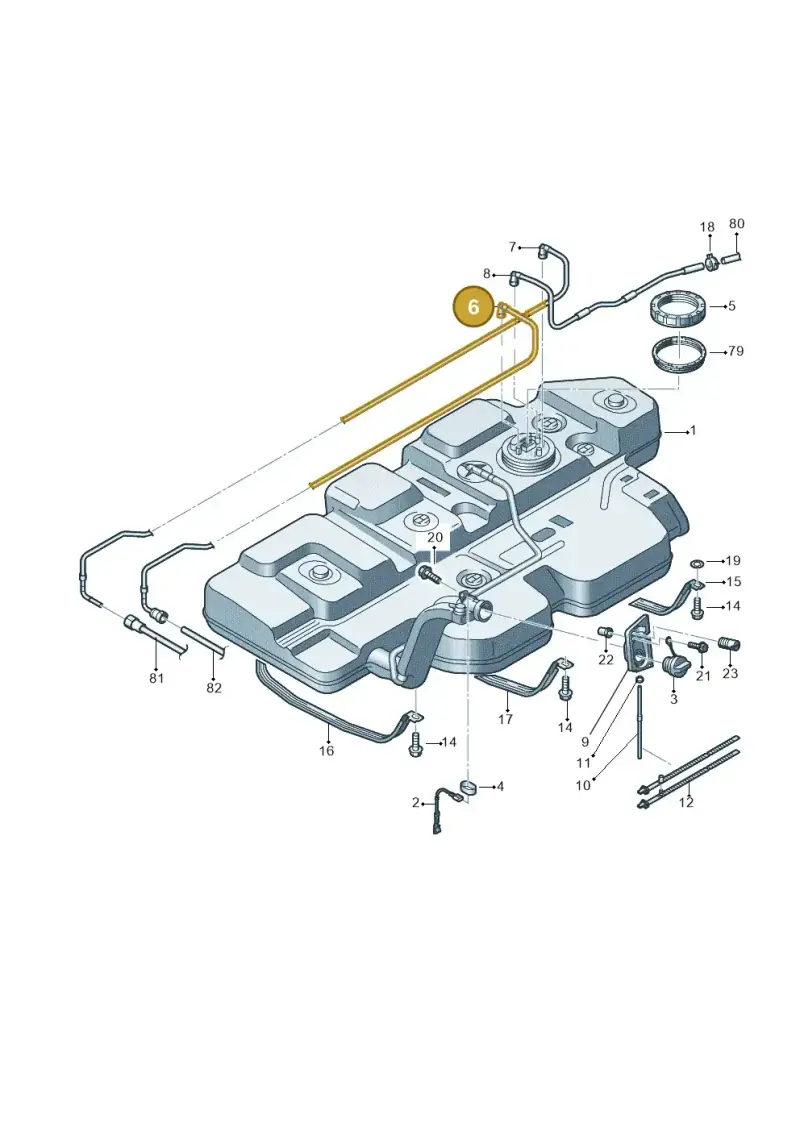 7E0201360C — Volkswagen Caravelle (2015-2019) diagram 862201650, position 6