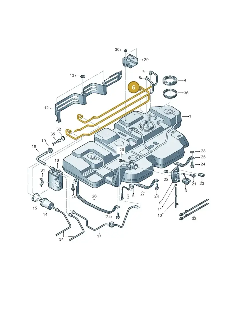 7E0201360F — Volkswagen Caravelle (2015-2019) diagram 862201400, position 6