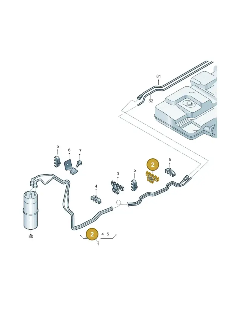 7E0201449 — Volkswagen Caravelle (2015-2019) diagram 679201250, position 2