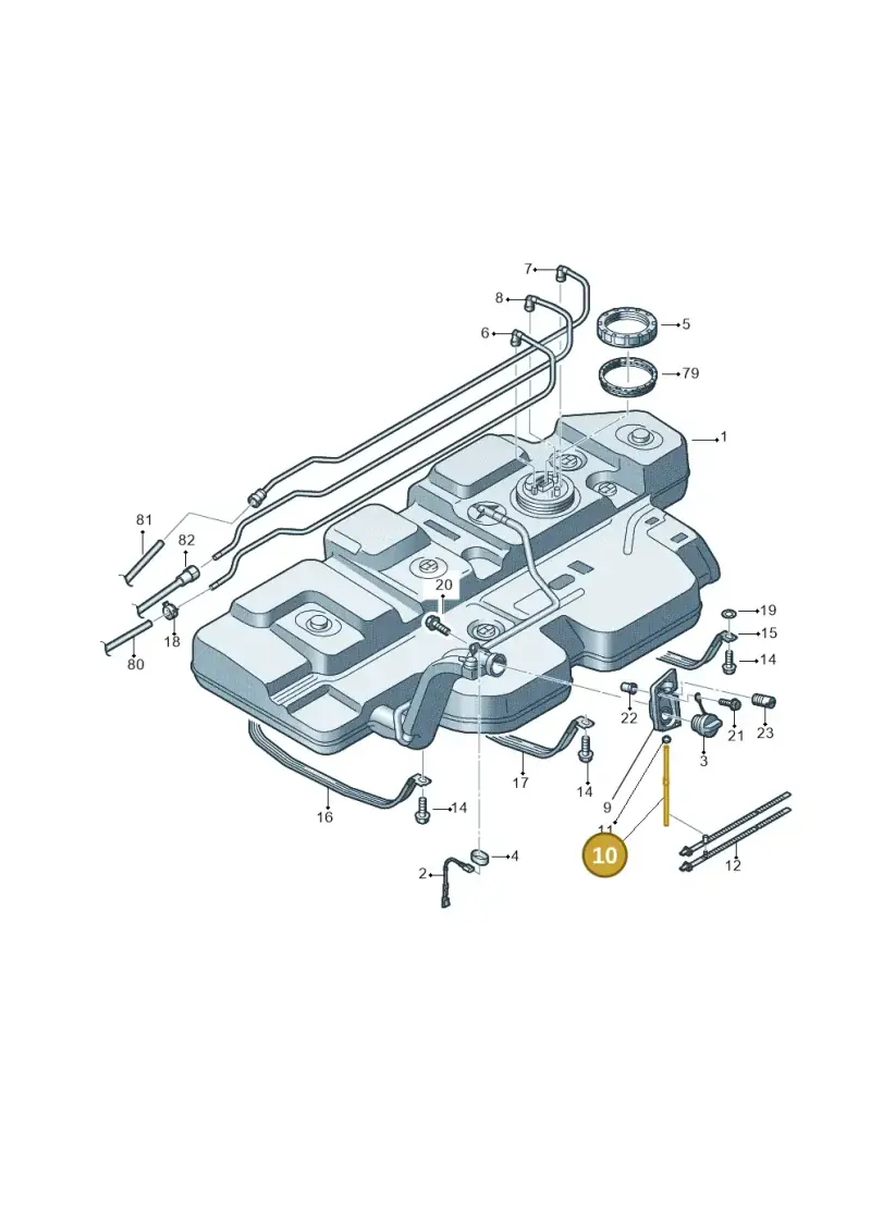 7E0201820 — Volkswagen Caravelle (2015-2019) diagram 862201600, position 10