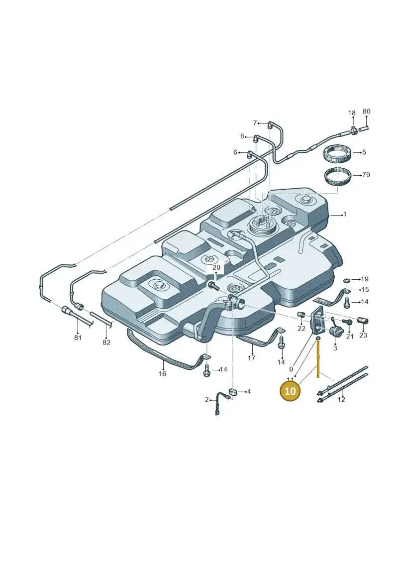 7E0201820 — Volkswagen Caravelle (2015-2019) diagram 862201650, position 10