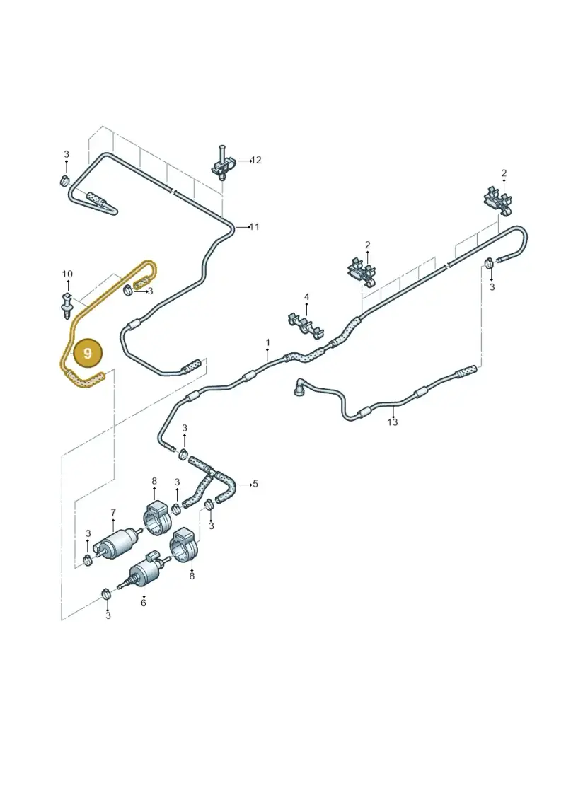 7E0201901E — Volkswagen Caravelle (2015-2019) diagram 861201950, position 9