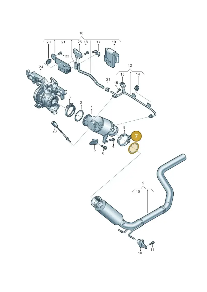 7E0253115J — Volkswagen MAN TGE 55 (2016-2021) diagram 806253010, position 7