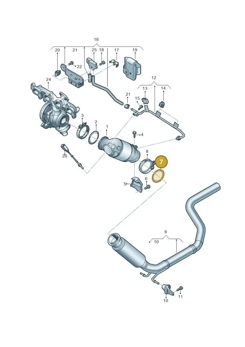 7E0253115J — Volkswagen MAN TGE 55 (2016-2021) diagram 806253200, position 7