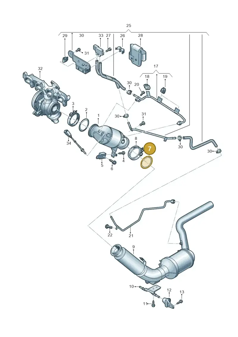7E0253115J — Volkswagen MAN TGE 55 (2016-2021) diagram 806253500, position 7
