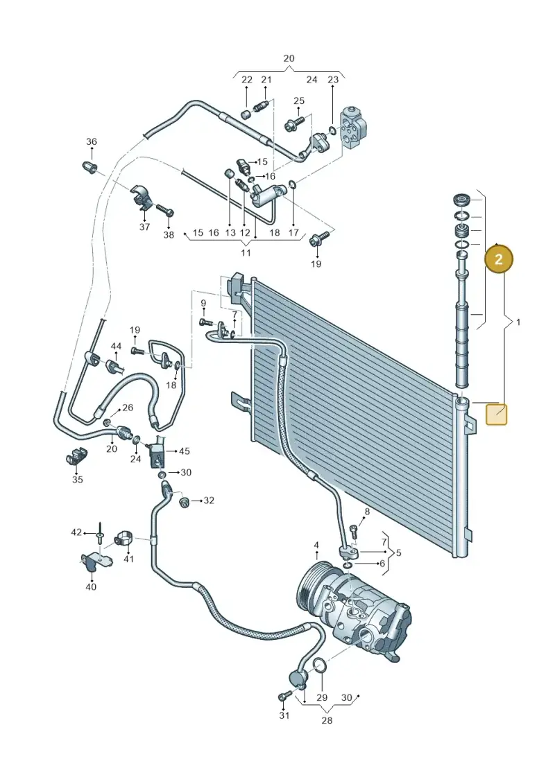 7E0298403 — Volkswagen Transport. multivan (2019-2024) diagram 861260400, position 2