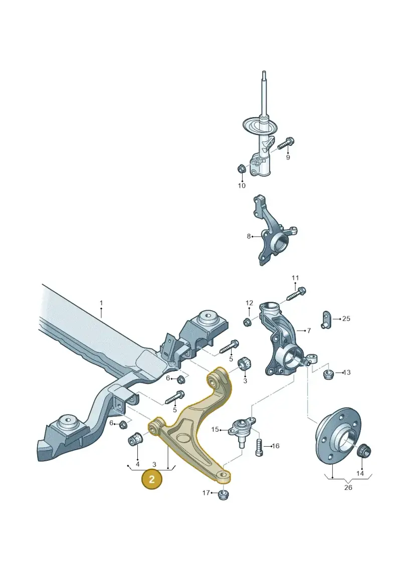 7E0407152B — Volkswagen Transport. multivan (2019-2024) diagram 861407000, position 2