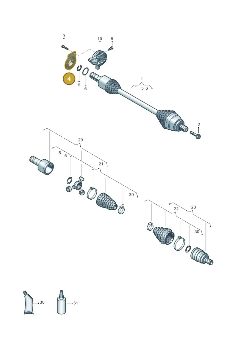 7E0407181B — Volkswagen MAN TGE 55 (2016-2021) diagram 806407200, position 4