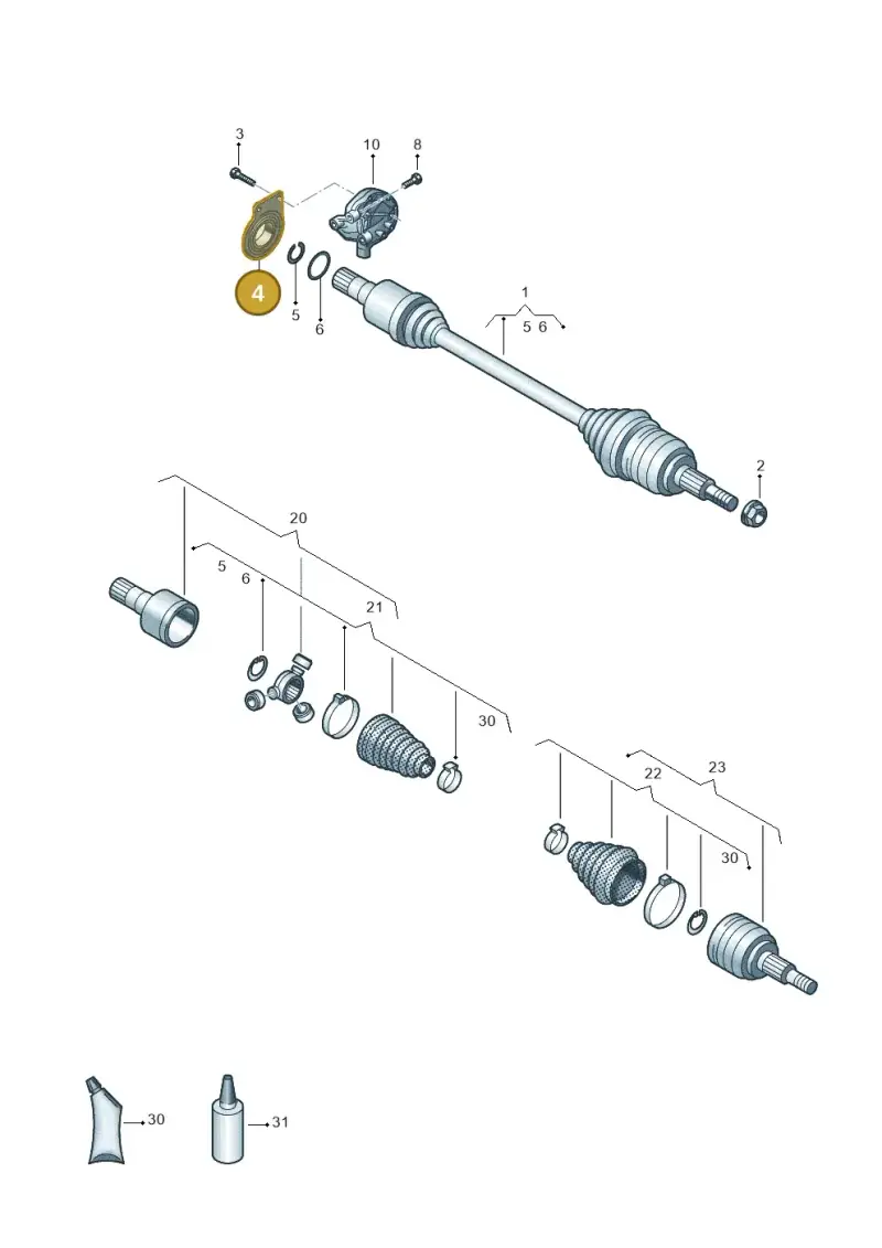7E0407181B — Volkswagen MAN TGE 55 (2016-2021) diagram 806407220, position 4