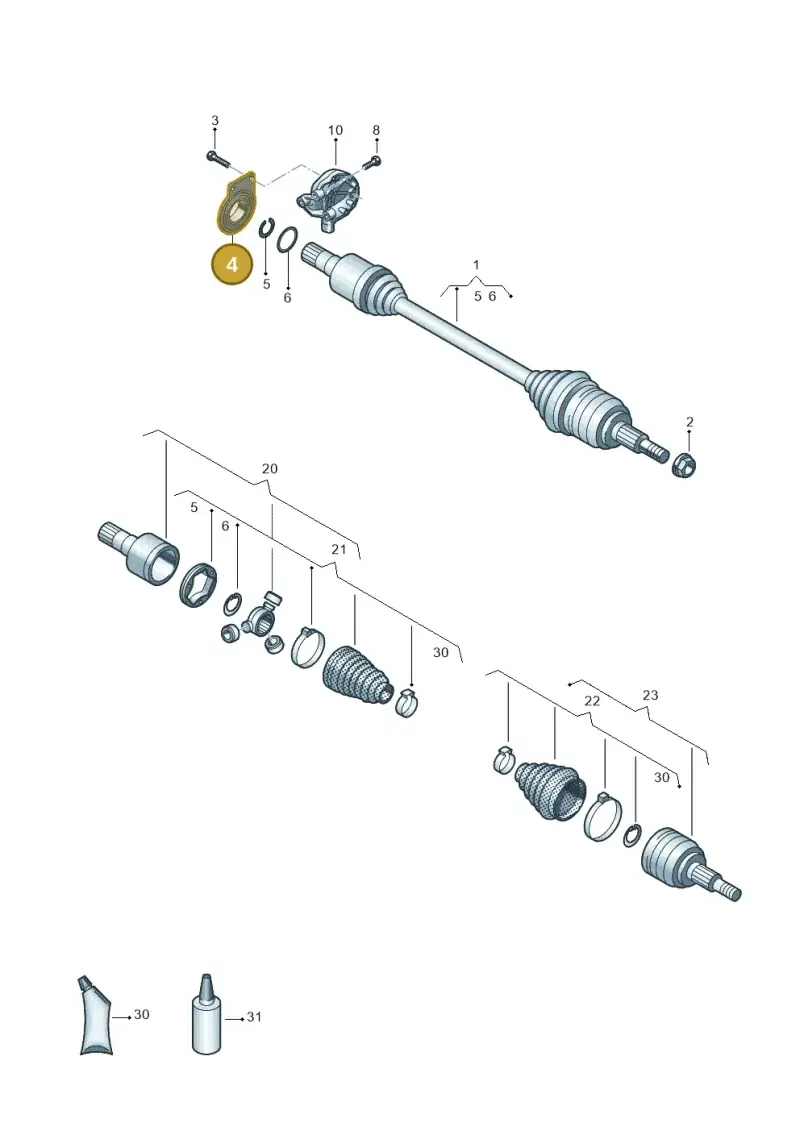 7E0407181B — Volkswagen MAN TGE 55 (2016-2021) diagram 806407270, position 4