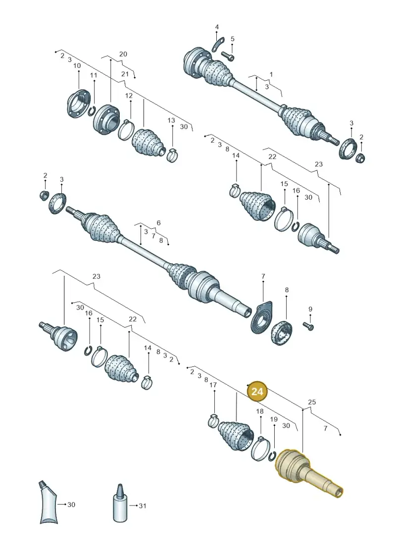 7E0498202 — Volkswagen Caravelle (2015-2019) diagram 731407200, position 24