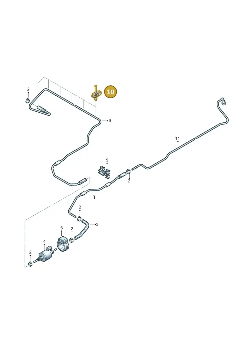 7E0611797 — Volkswagen Caravelle (2015-2019) diagram 861201830, position 10