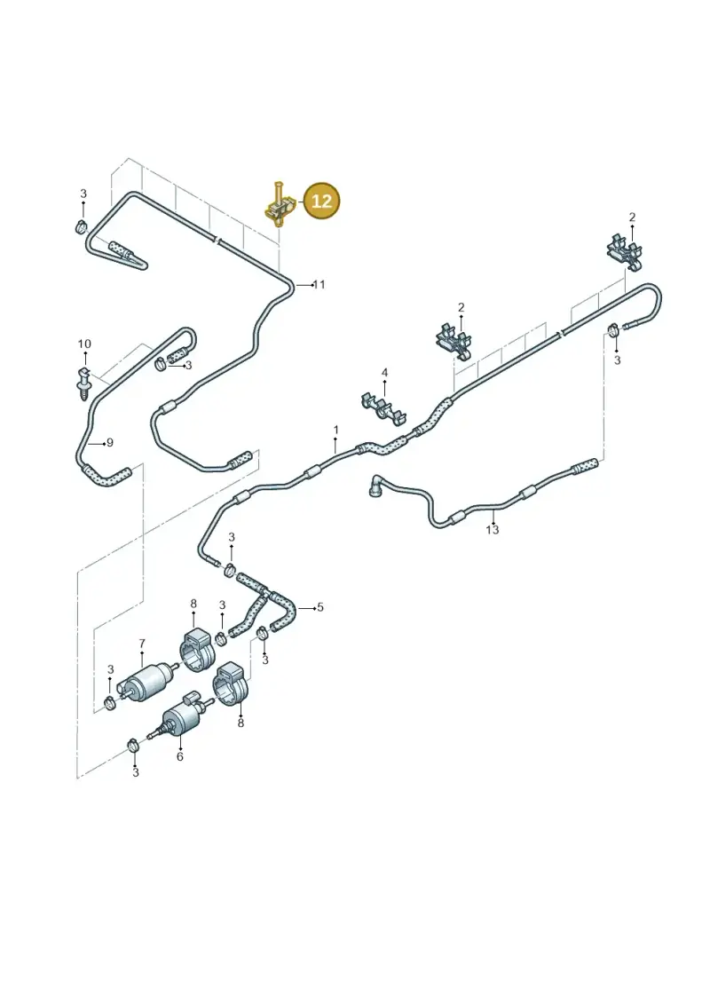 7E0611797 — Volkswagen Caravelle (2015-2019) diagram 861201950, position 12