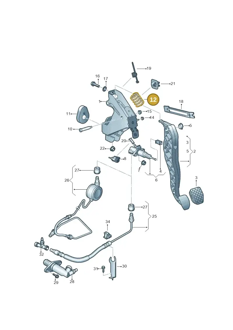 7E0721403A — Volkswagen Caravelle (2015-2019) diagram 861721250, position 12