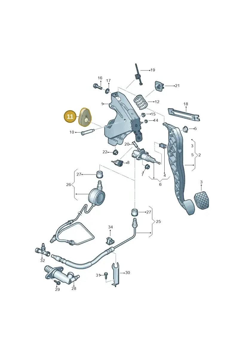 7E0721410A — Volkswagen Caravelle (2015-2019) diagram 861721250, position 11