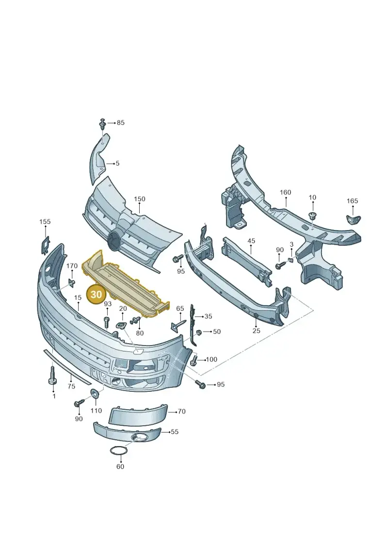 7E0805962B — Volkswagen Transp. caravelle (2011-2015) diagram 679807000, position 30