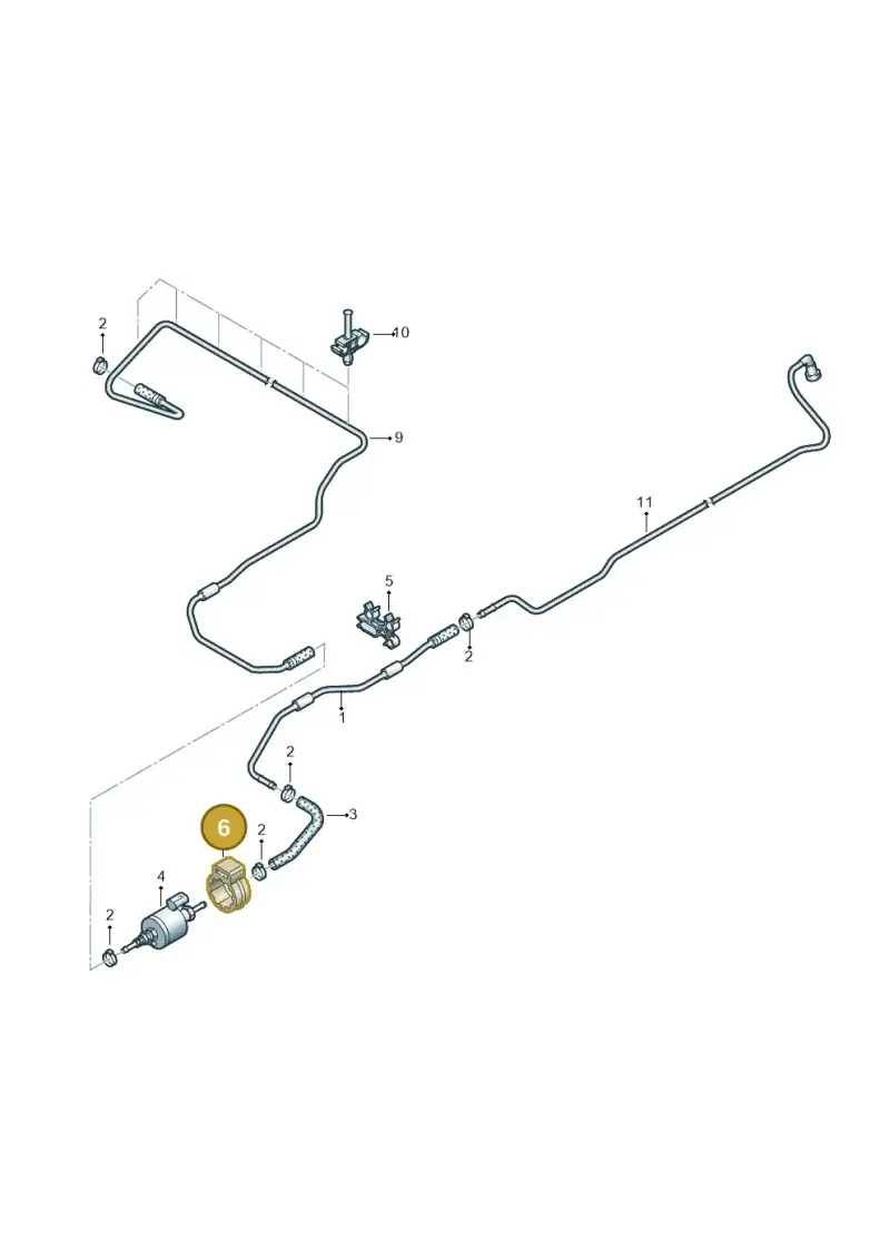 7E0813549 — Volkswagen Caravelle (2015-2019) diagram 861201830, position 6