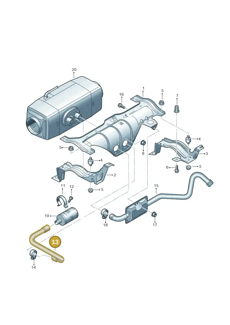 7E0815857 — Volkswagen Transport. multivan (2019-2024) diagram 861819550, position 13