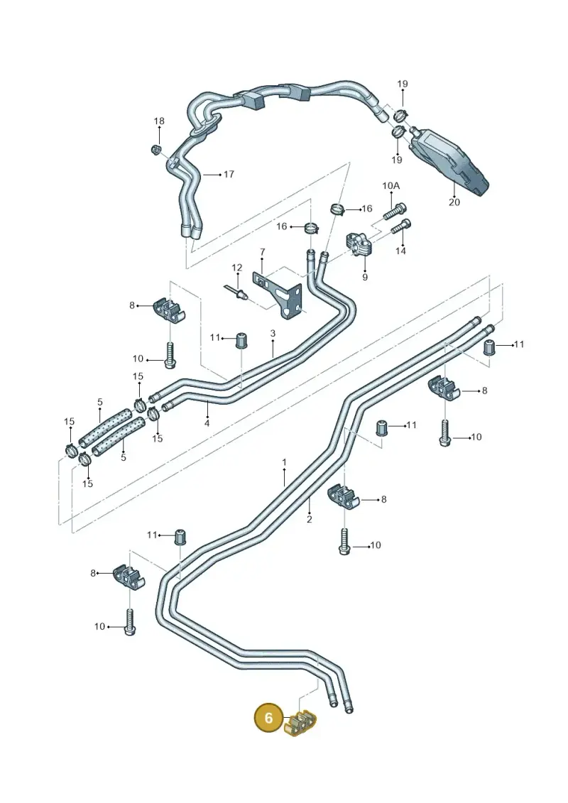 7E0819055 — Volkswagen Transport. multivan (2019-2024) diagram 679819650, position 6